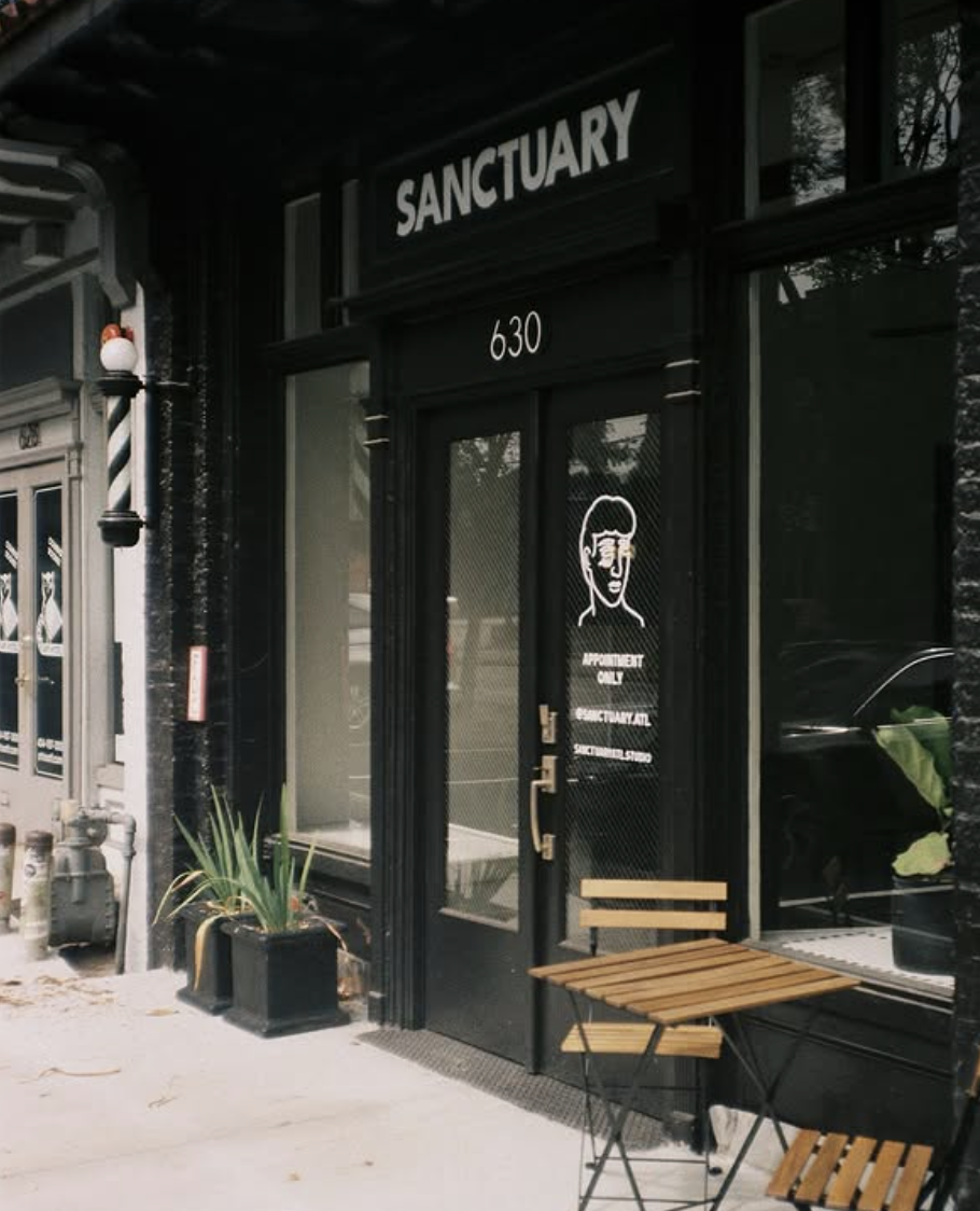 Sanctuary ATL Barber Co. storefront in Atlanta